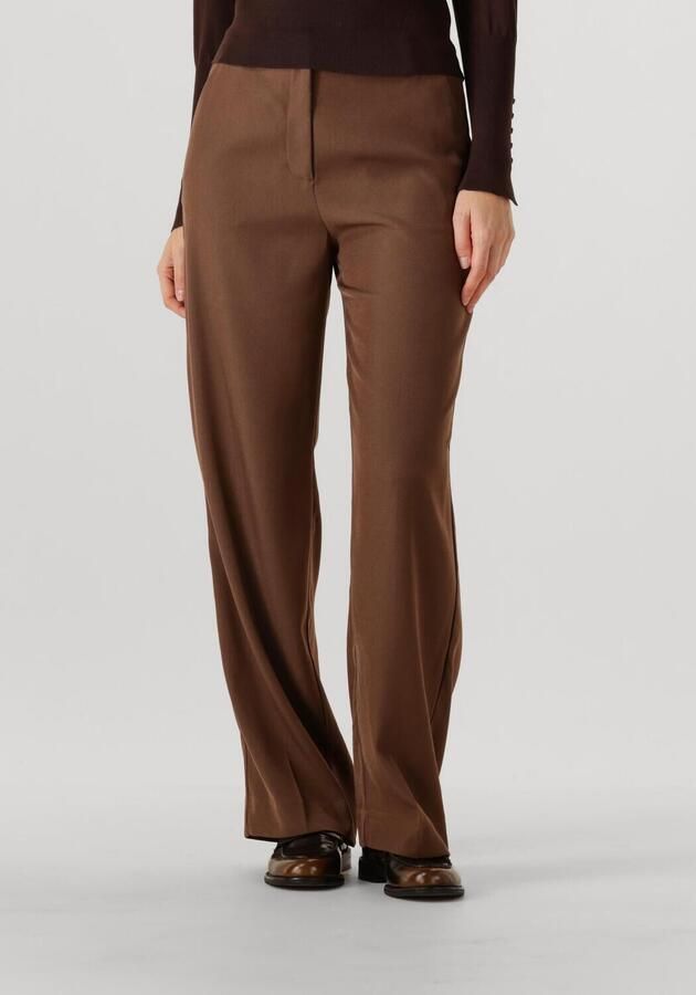 MINUS Dames Broeken Livina Straight Leg Pant Bruin - Foto 3