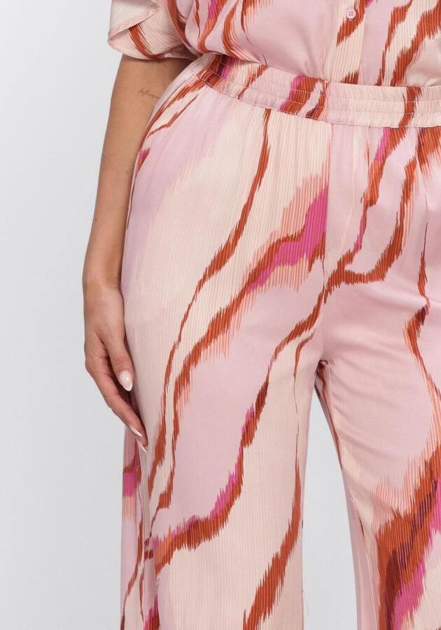 MINUS Dames Broeken Msluana Mid Waist Pant Roze - Foto 3