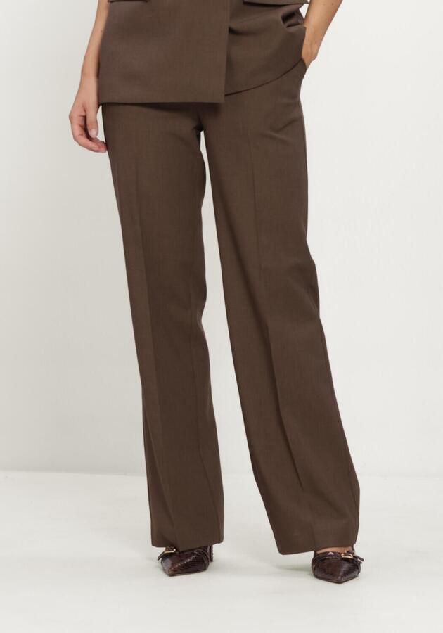 MINUS Dames Broeken Mswelma Mid Waist Pant Bruin