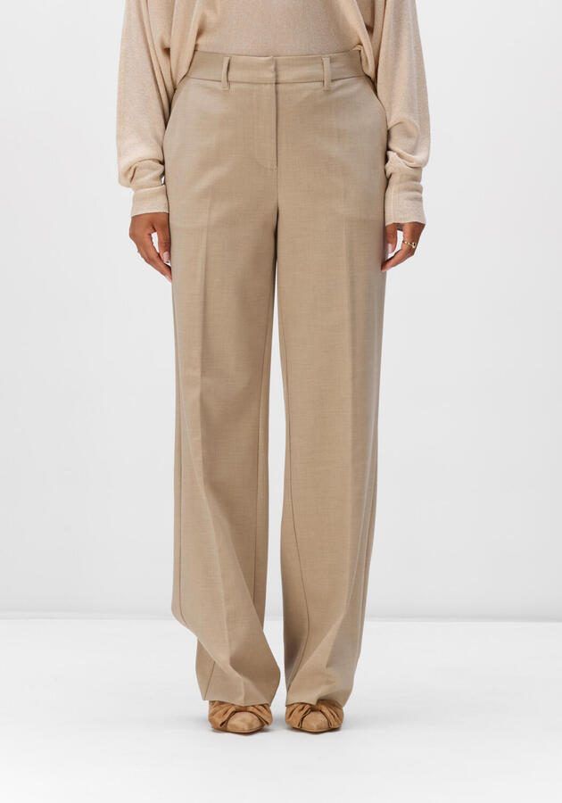 MINUS Dames Broeken Mswelma Mid Waist Pant Zand