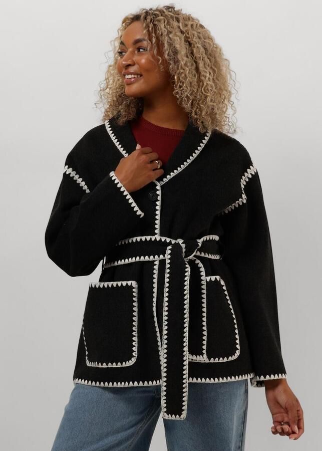 MINUS Dames Jassen Clara Belt Jacket Donkergrijs - Foto 4