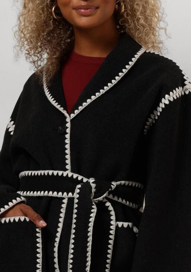 MINUS Dames Jassen Clara Belt Jacket Donkergrijs - Foto 2