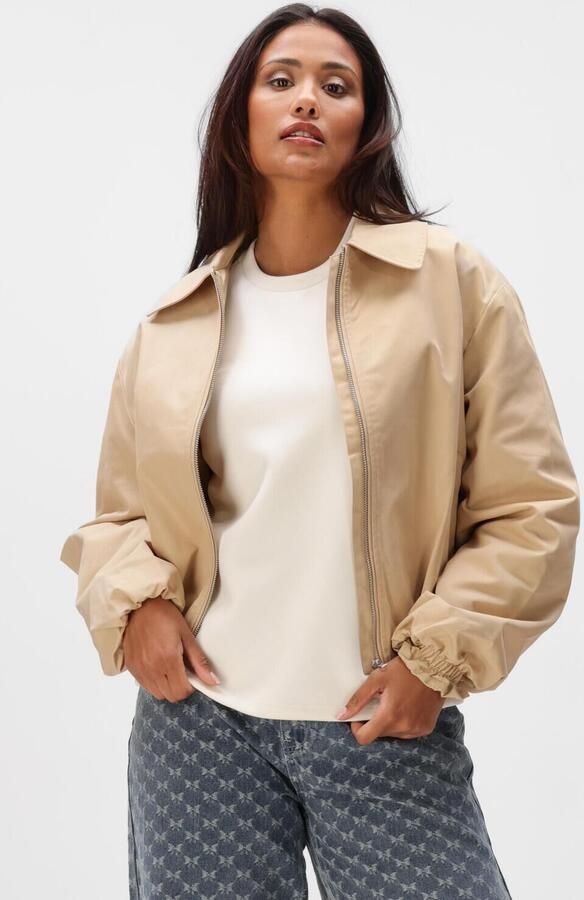 MINUS Dames Jassen Mimaddie Jacket Beige