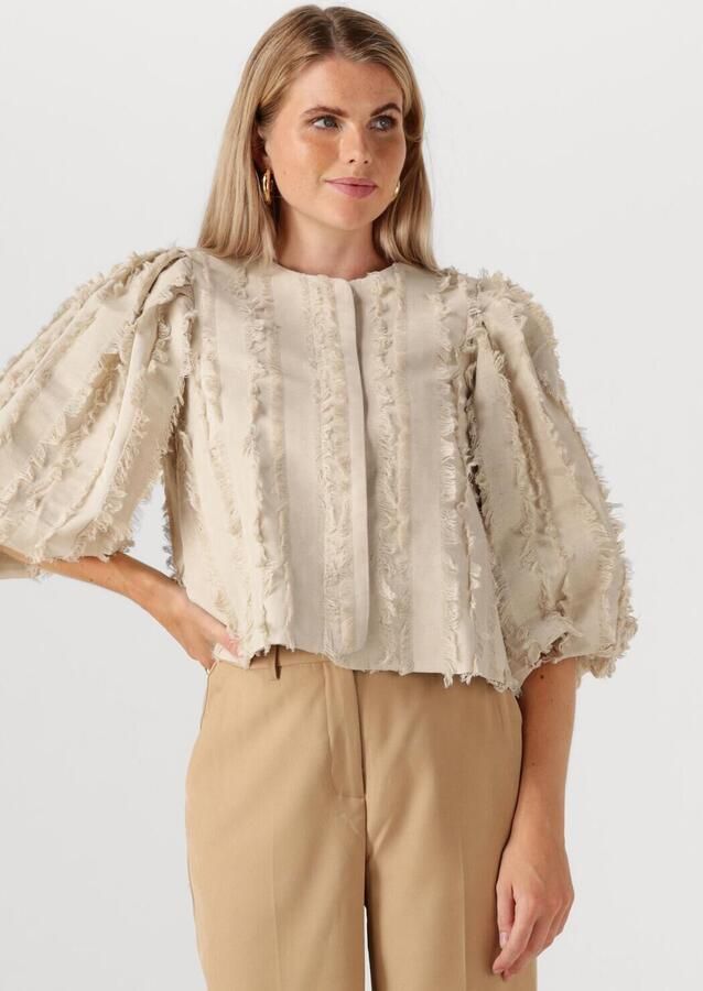 MINUS Dames Jassen Venja Short Jacket Beige - Foto 4