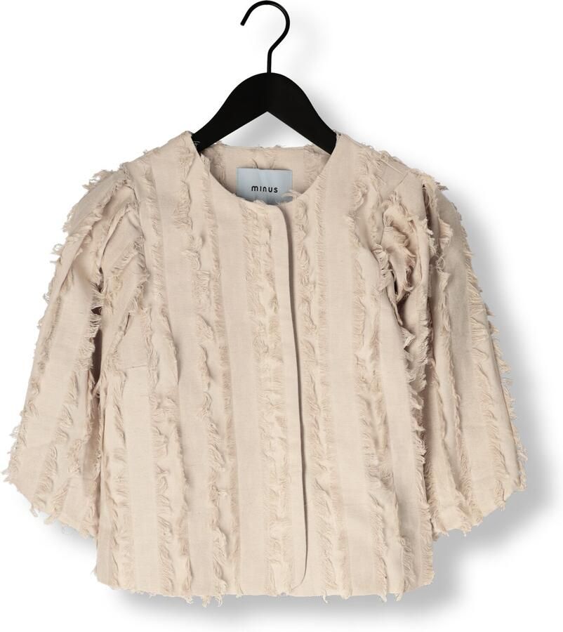 MINUS Dames Jassen Venja Short Jacket Beige