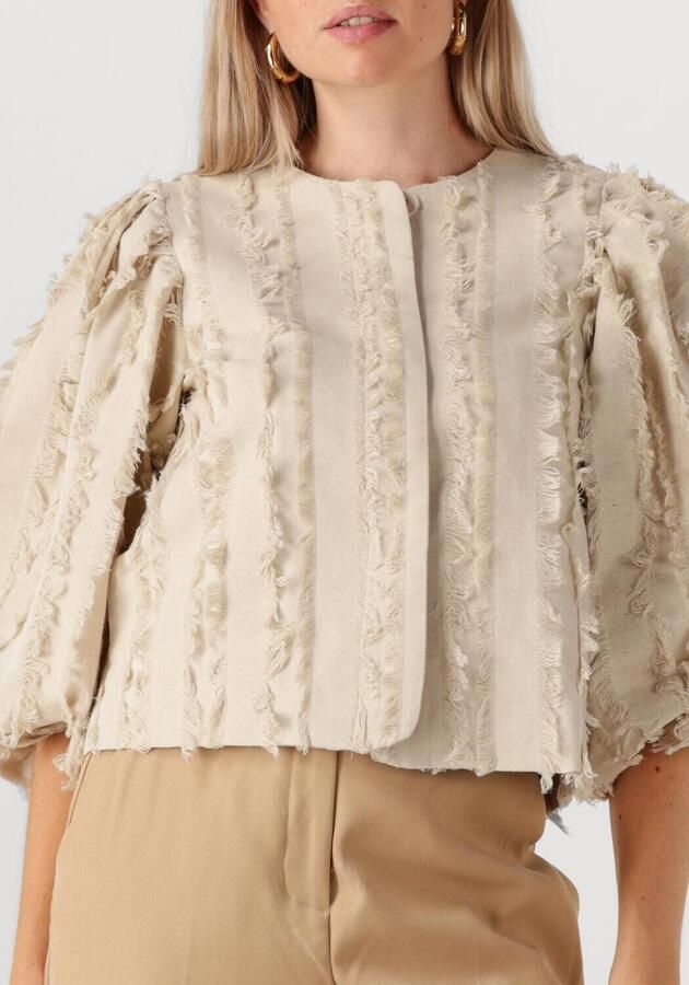 MINUS Dames Jassen Venja Short Jacket Beige - Foto 2