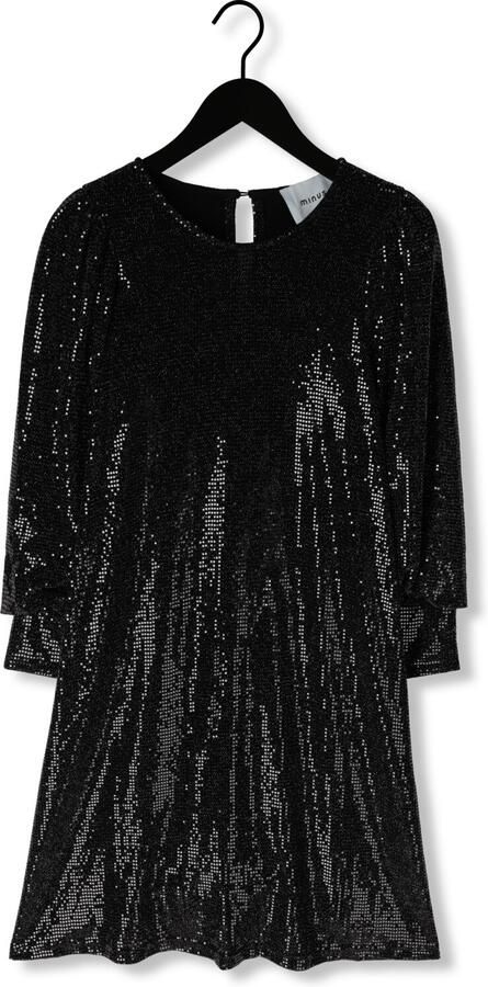 Minus Elegante Zwarte Pailletten Jurk Black Dames - Foto 2