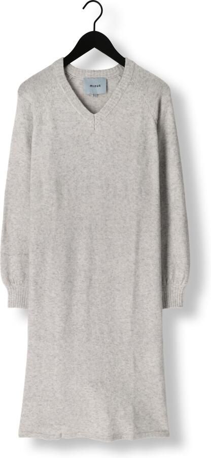 MINUS Dames Jurken Lilianne V-neck Midi Knit Dress Grijs - Foto 2