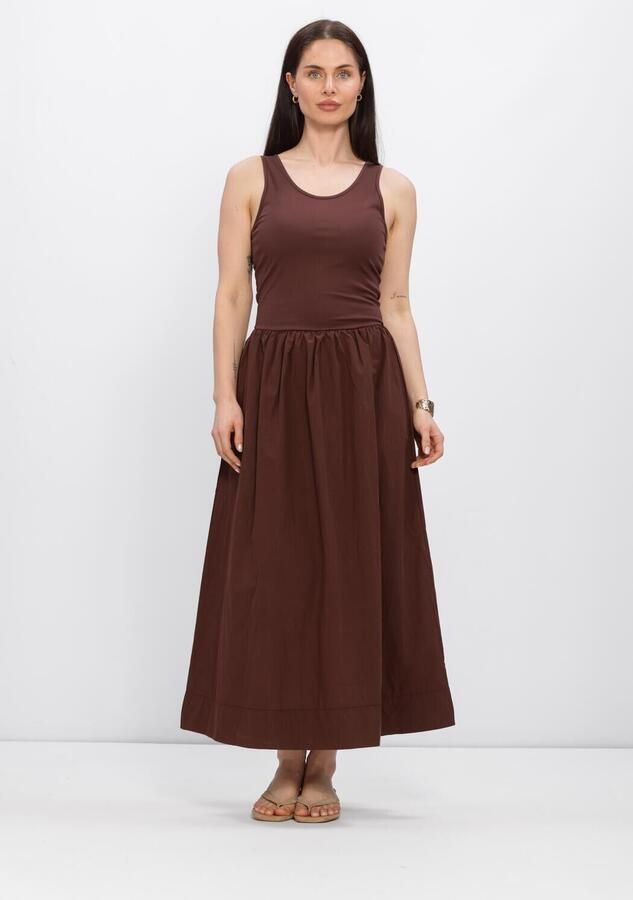 MINUS Dames Jurken Msmarie Midi Dress Bruin