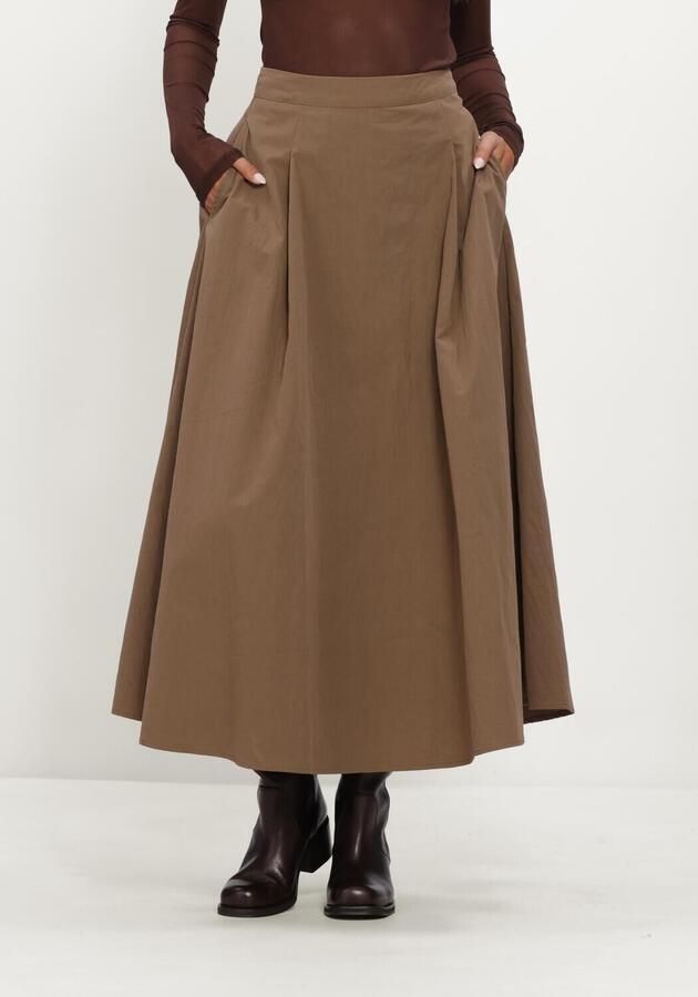 MINUS Dames Rokken Msrosea Midi Skirt Bruin