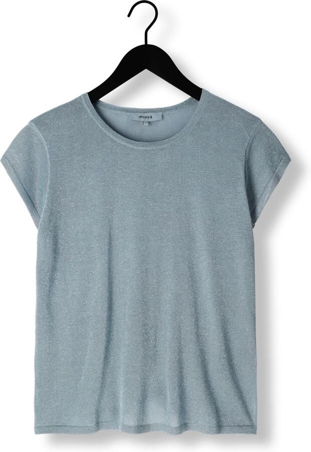 MINUS Dames Tops & T-shirts Carlina Knit Tee Blauw - Foto 2