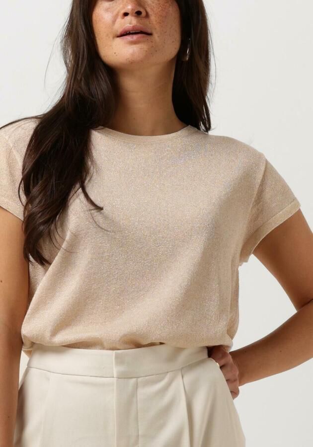 MINUS Dames Tops & T-shirts Carlina Knit Tee Goud - Foto 3