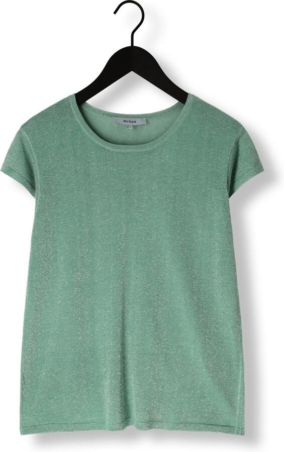 MINUS Dames Tops & T-shirts Carlina Knit Tee Groen - Foto 3