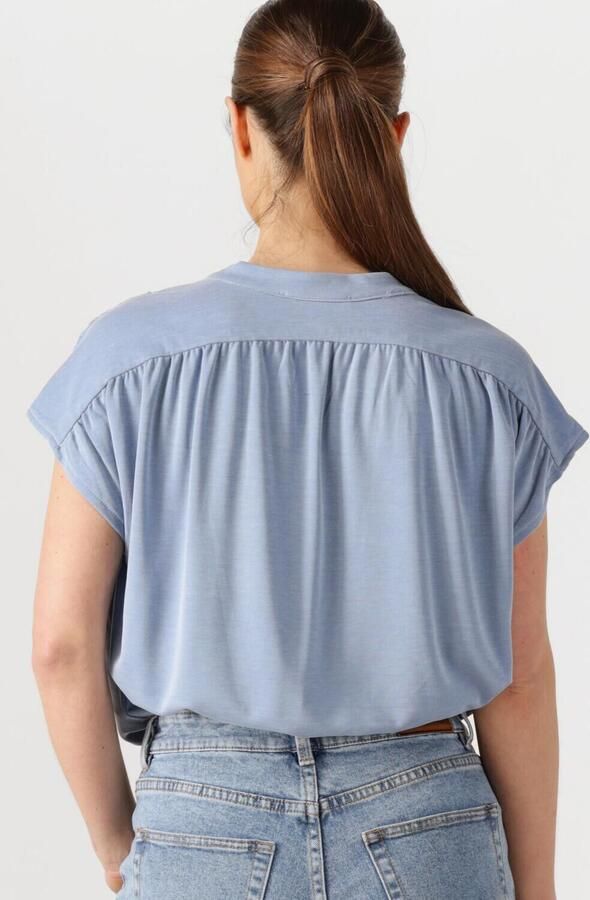 MINUS Dames Tops & T-shirts Fiba Modal T-shirt Lichtblauw - Foto 3