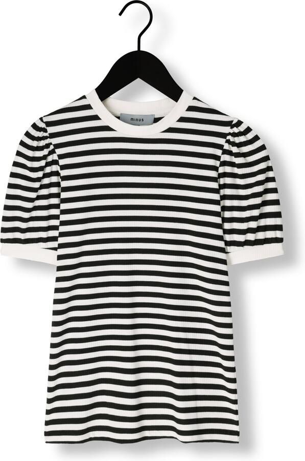 MINUS Dames Tops & T-shirts Johanna Striped Tee Wit - Foto 3