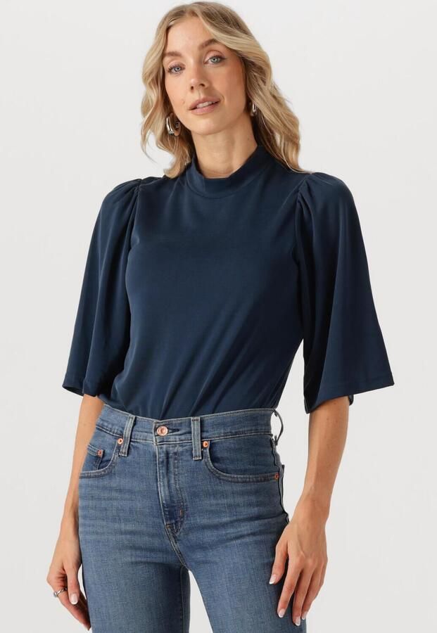 MINUS Dames Tops & T-shirts Kelli Modal T-shirt Donkerblauw - Foto 4