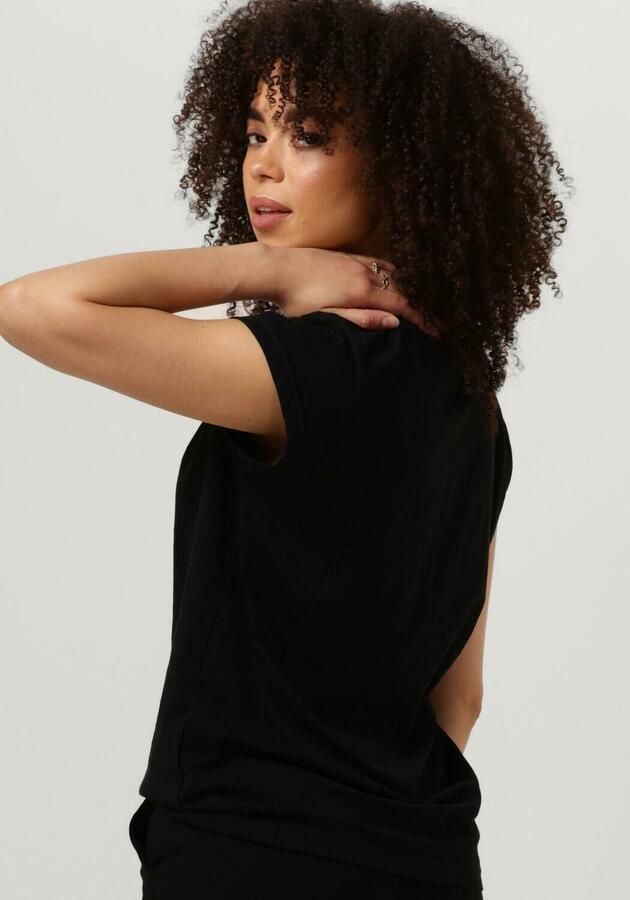 Minus Dames Leti Tee Zwart T-shirt Black Dames