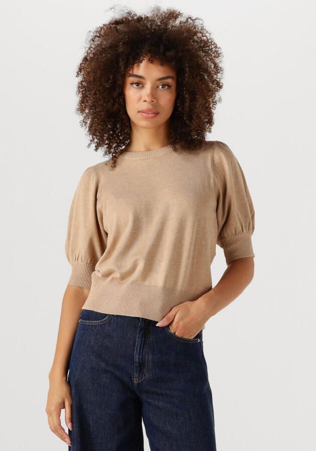 MINUS Dames Tops & T-shirts Liva Knit Tee Beige - Foto 4