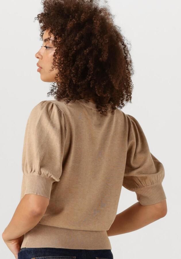 MINUS Dames Tops & T-shirts Liva Knit Tee Beige - Foto 2