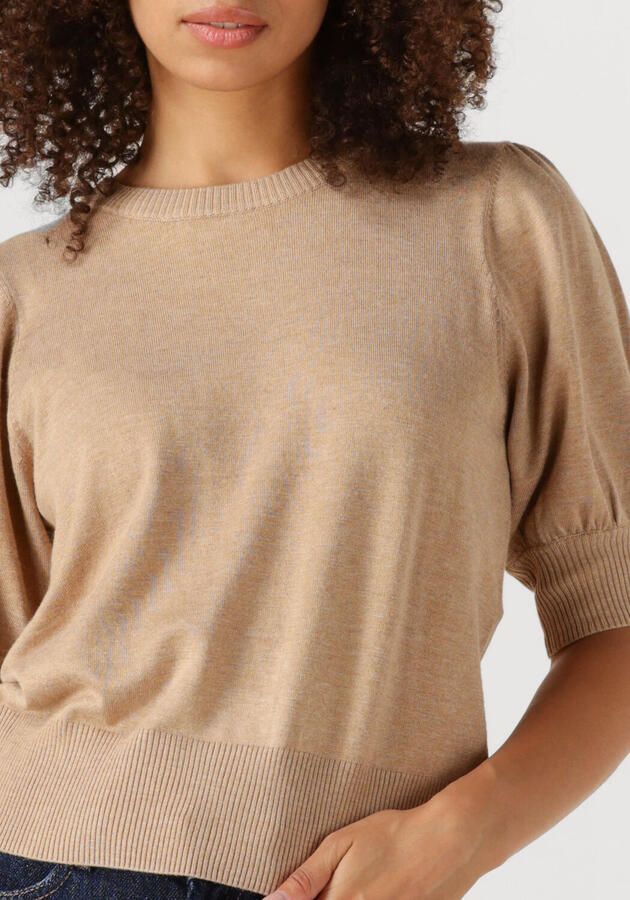 MINUS Dames Tops & T-shirts Liva Knit Tee Beige - Foto 3