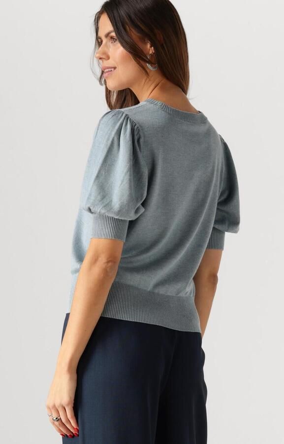 Minus Blauwe Gebreide Top voor Vrouwen Blue Dames - Foto 3