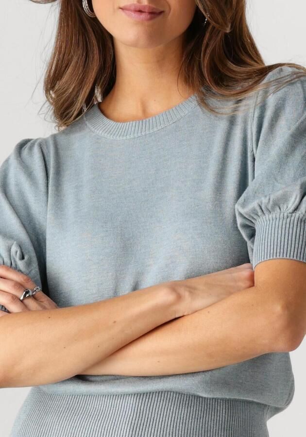Minus Blauwe Gebreide Top voor Vrouwen Blue Dames