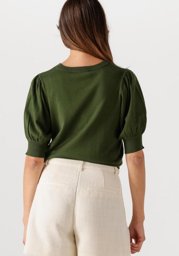 MINUS Dames Tops & T-shirts Liva Knit Tee Donkergroen - Foto 2
