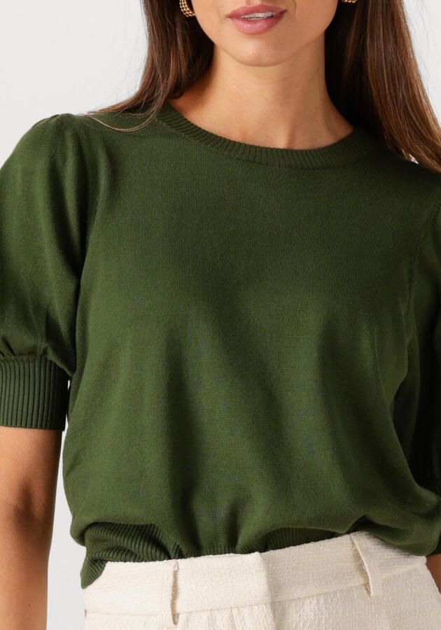 MINUS Dames Tops & T-shirts Liva Knit Tee Donkergroen - Foto 3