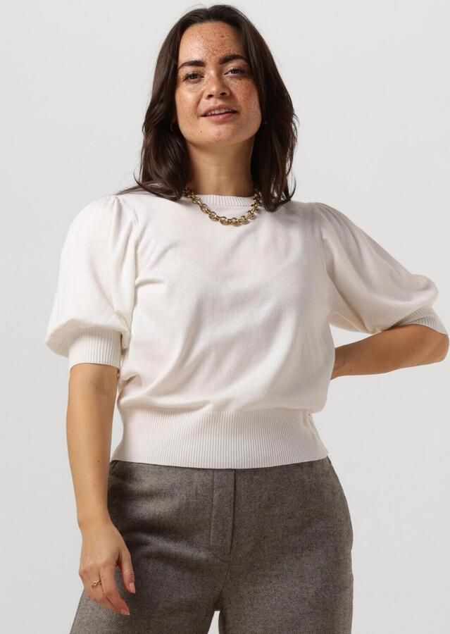 MINUS Dames Tops & T-shirts Liva Knit Tee Gebroken Wit - Foto 4