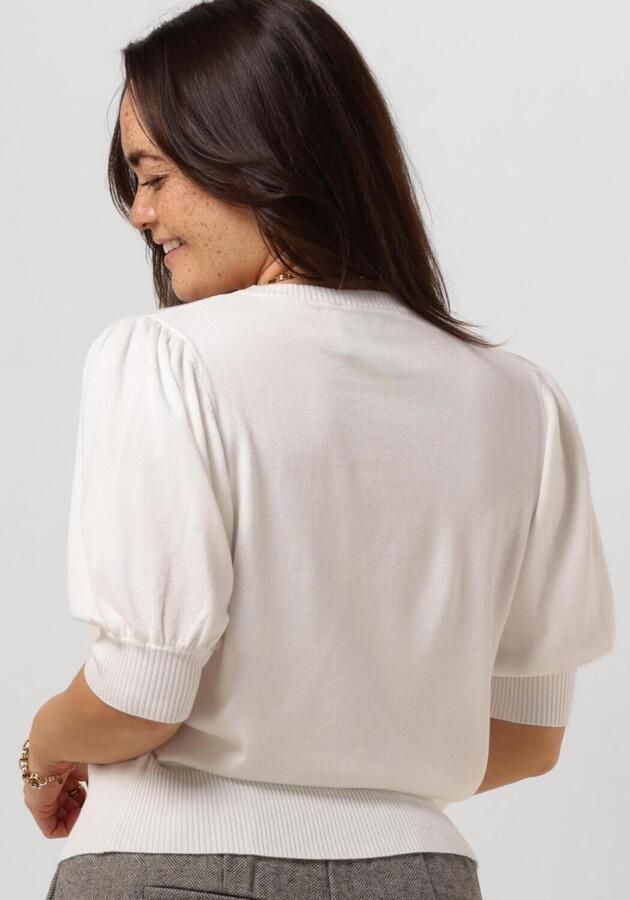 MINUS Dames Tops & T-shirts Liva Knit Tee Gebroken Wit