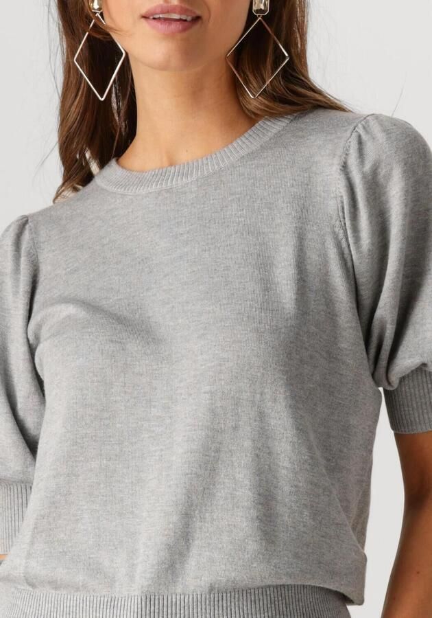 Minus Grijze Gebreide Tee voor Vrouwen Gray Dames