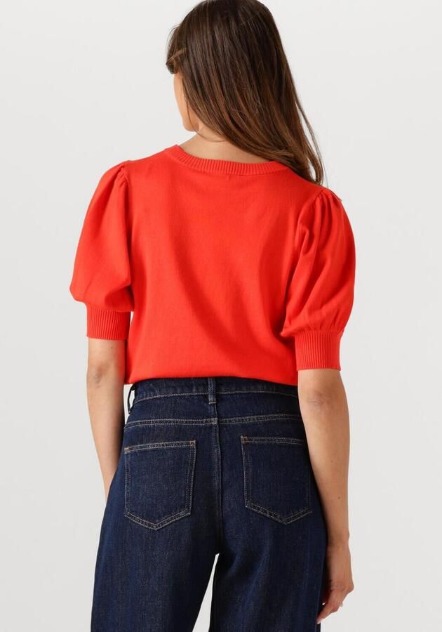 MINUS Dames Tops & T-shirts Liva Knit Tee Oranje - Foto 3