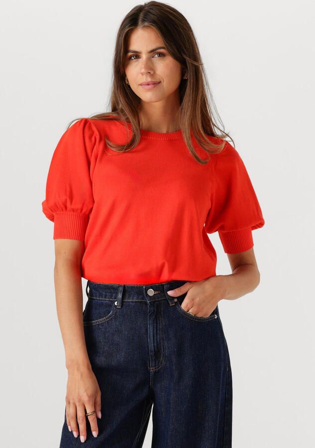 MINUS Dames Tops & T-shirts Liva Knit Tee Oranje