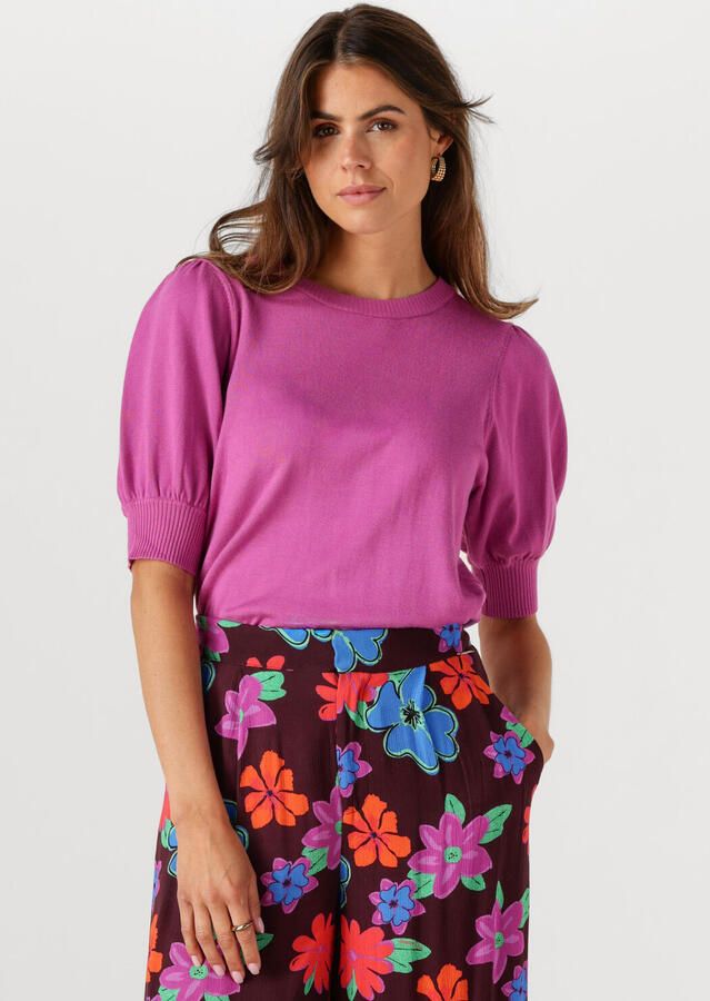 MINUS Dames Tops & T-shirts Liva Knit Tee Paars - Foto 4