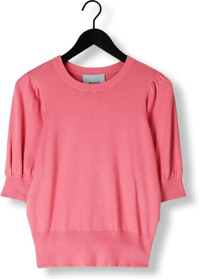 Minus Gebreide Tee voor vrouwen casual en stijlvol Pink Dames