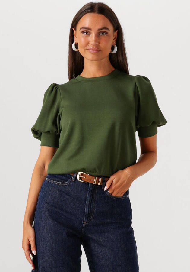 MINUS Dames Tops & T-shirts Livana T-shirt Donkergroen - Foto 4