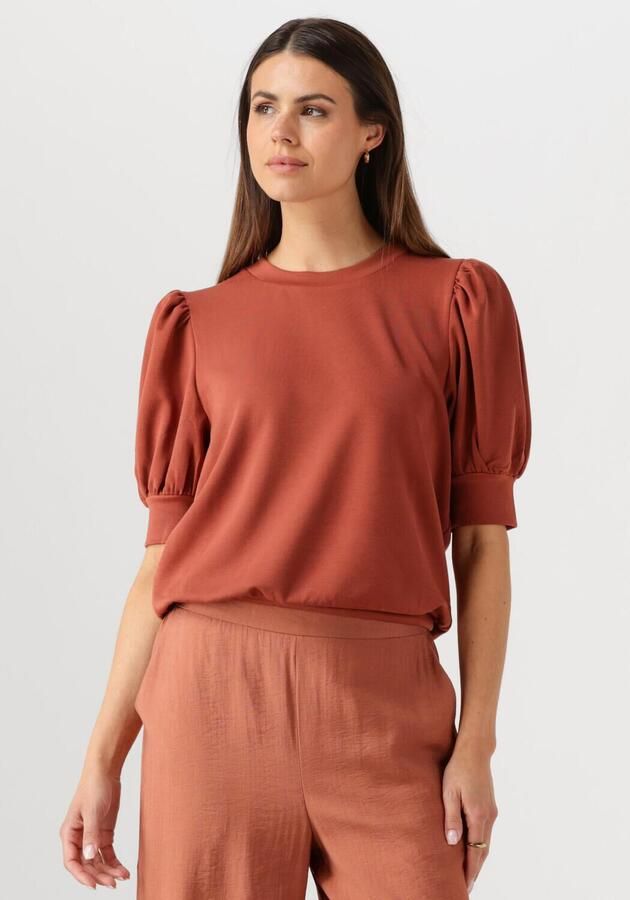 MINUS Dames Tops & T-shirts Livana T-shirt Oranje - Foto 4