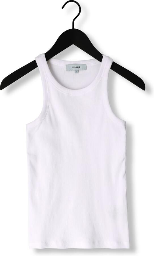 MINUS Dames Tops & T-shirts Maluna Gots Rib Top Wit - Foto 3