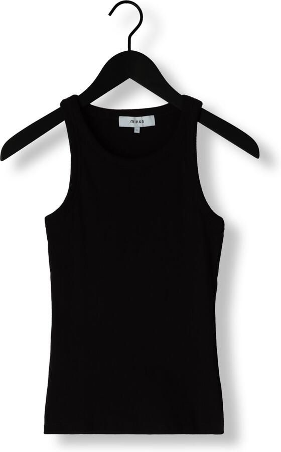 MINUS Dames Tops & T-shirts Maluna Gots Rib Top Zwart - Foto 3