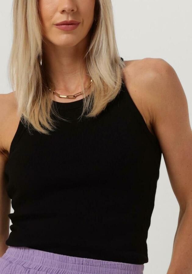 MINUS Dames Tops & T-shirts Maluna Gots Rib Top Zwart - Foto 2