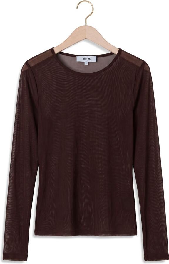 MINUS Dames Tops & T-shirts Msdajana Long Sleeve Top Bruin - Foto 4
