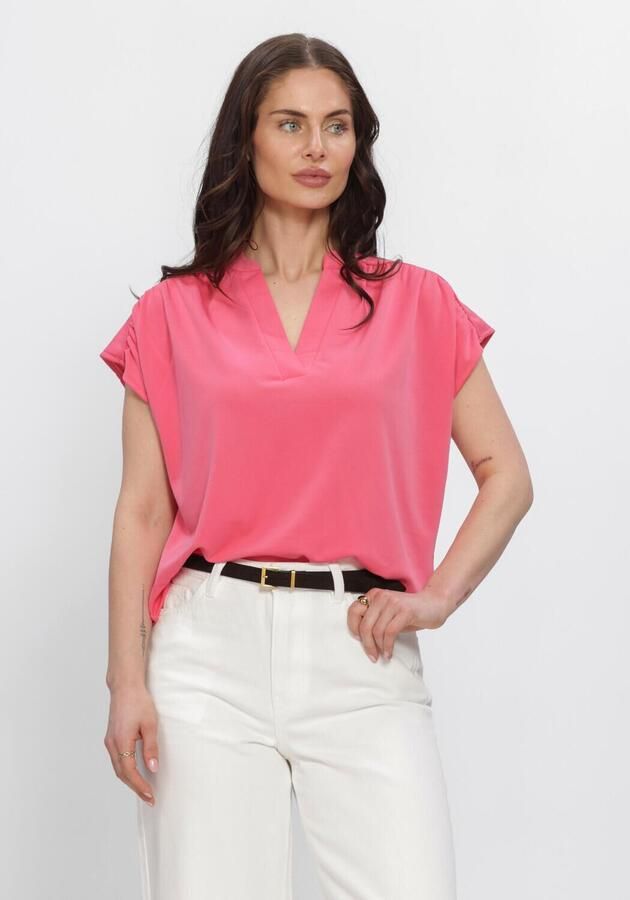 MINUS Dames Tops & T-shirts Msfiba Modal T-shirt Roze