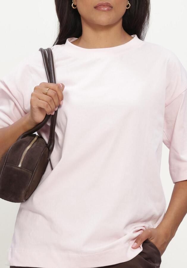 MINUS Dames Tops & T-shirts Msgamma Gots Long T-shirt Lichtroze - Foto 4