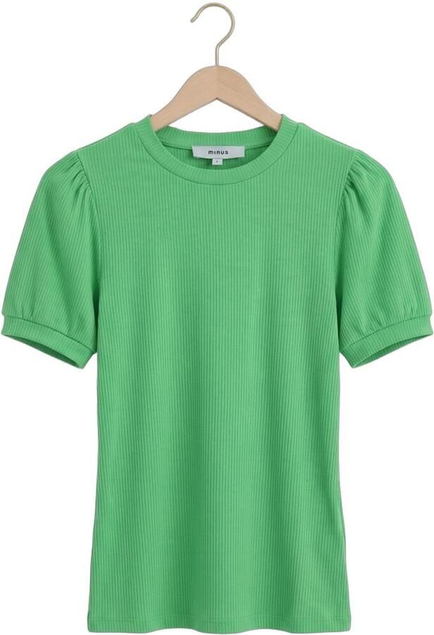 MINUS Dames Tops & T-shirts Msjohanna Tee Groen - Foto 4