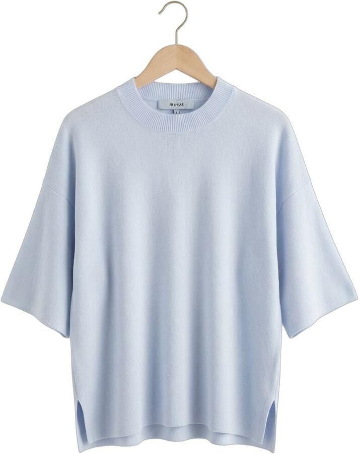 MINUS Dames Tops & T-shirts Mslupi Knit T-shirt Lichtblauw - Foto 2