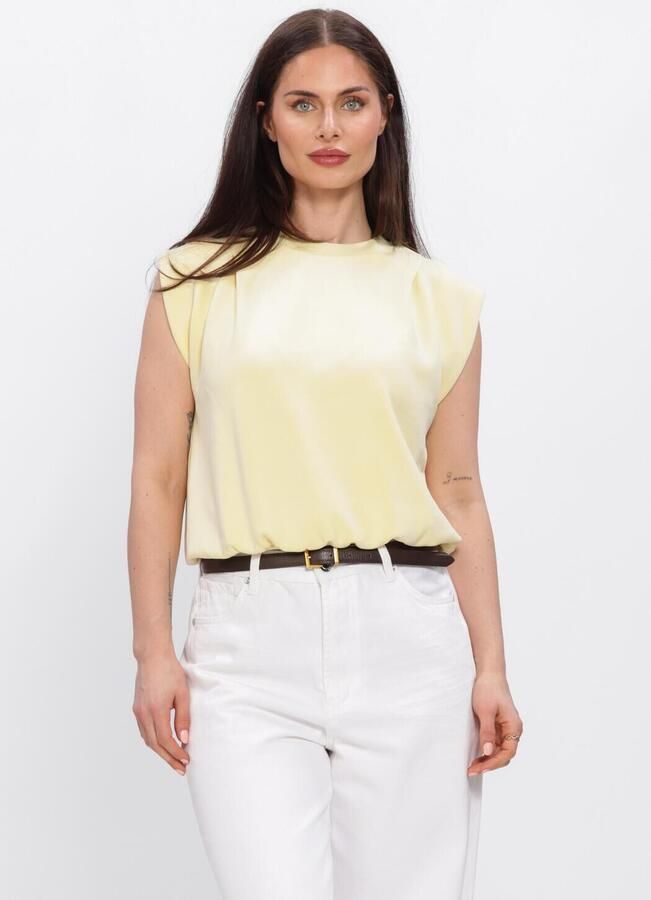 MINUS Dames Tops & T-shirts Msmarta Sweat Geel