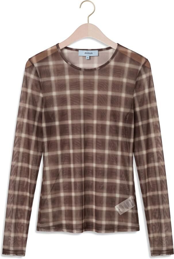 MINUS Dames Tops & T-shirts Msstefine Long Sleeve Top Bruin - Foto 4