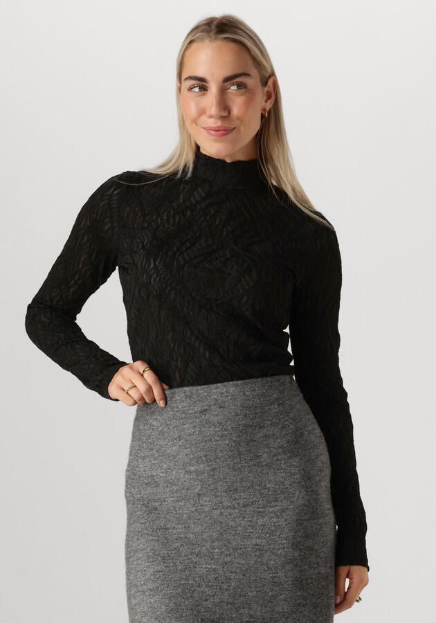 MINUS Dames Tops & T-shirts Msvicenta Rollneck Longsleeve Top Zwart - Foto 4