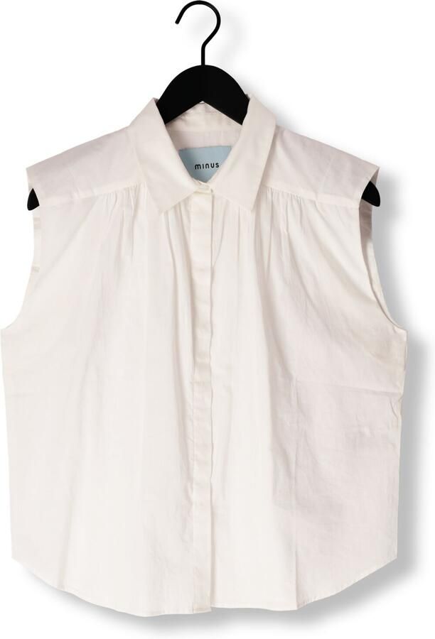 MINUS Dames Tops & T-shirts Silia Sleeveless Top Wit - Foto 3