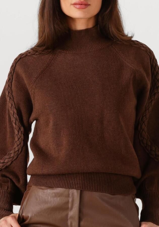 MINUS Dames Tops & T-shirts Vera High Neck Bruin - Foto 2